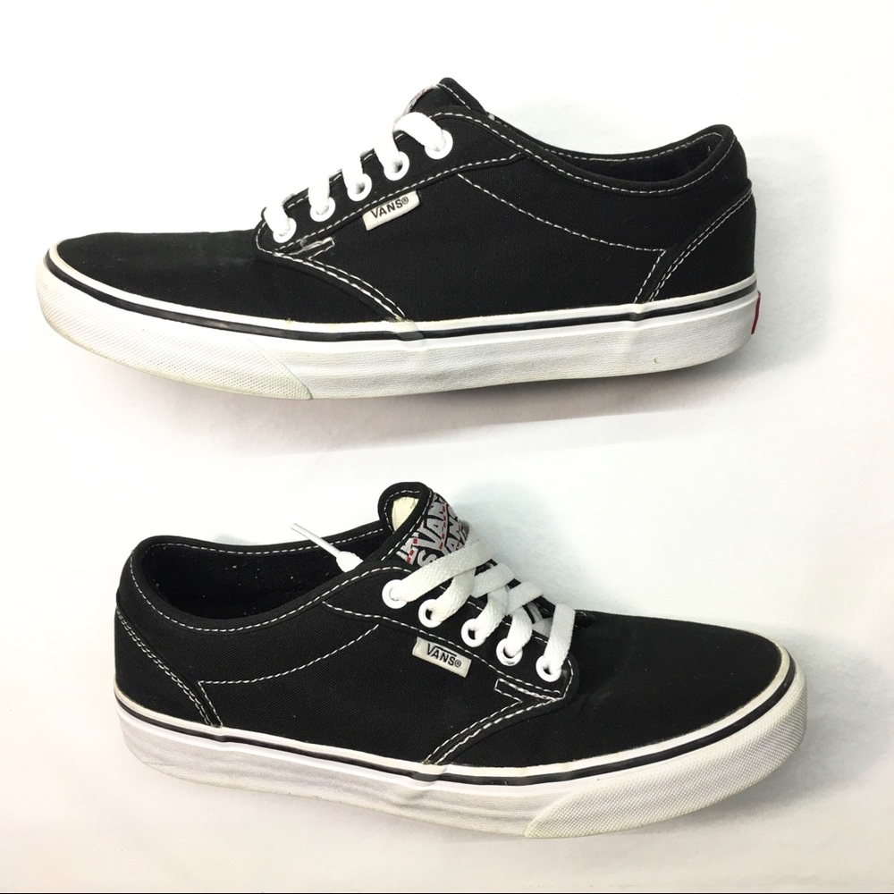 Black and white Vans shoes. Women size 10